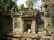 Asisbiz Preah Khan Temple Bas relief false door for the spirits Cambodia 02
