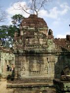 Asisbiz Preah Khan Temple Bas relief false door for the spirits Cambodia 05