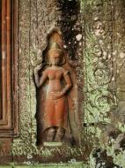 Asisbiz Preah Khan Temple Bas relief female divinty main enclosure 07