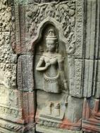 Asisbiz Preah Khan Temple Bas relief female divinty main enclosure 16
