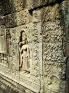 Asisbiz Preah Khan Temple Bas relief female divinty main enclosure 17
