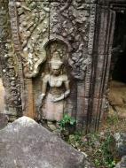 Asisbiz Preah Khan Temple Bas relief female divinty main enclosure 18