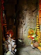 Asisbiz Preah Khan Temple Bas relief main female divinty shrine area 05