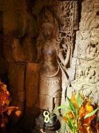 Asisbiz Preah Khan Temple Bas relief main female divinty shrine area 06
