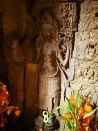 Asisbiz Preah Khan Temple Bas relief main female divinty shrine area 08