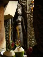 Asisbiz Preah Khan Temple Bas relief main female divinty shrine area 12