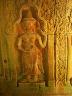 Asisbiz Preah Khan Temple Bas relief male and female divinty main enclosure 04