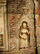 Asisbiz Preah Khan Temple Bas relief male divinty main enclosure 06
