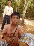 Asisbiz Preah Khan Temple child street vendor Preah Vihear province 01
