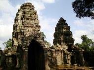 Asisbiz Preah Khan Temple west Gopuram entry tower naga bridge Angkor Thom 14