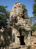 Asisbiz Ta Prohm Temple Tomb Raider Bayon architecture face tower 02