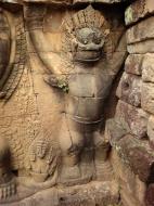 Asisbiz Garuda and Lion Bas reliefs Terrace of the Elephants 03