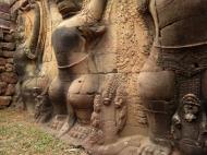 Asisbiz Garuda and Lion Bas reliefs Terrace of the Elephants 08