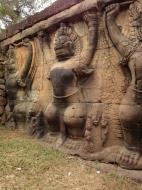 Asisbiz Garuda and Lion Bas reliefs Terrace of the Elephants 10