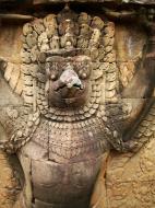 Asisbiz Garuda and Lion Bas reliefs Terrace of the Elephants 22
