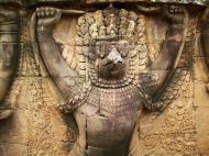 Asisbiz Garuda and Lion Bas reliefs Terrace of the Elephants 26