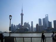 Asisbiz Oriental Pearl Tower Skyscraper viewed from the Bund promenade Lujiazui Pudong China 12