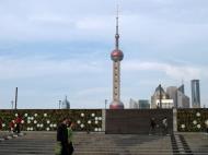 Asisbiz Oriental Pearl Tower Skyscraper viewed from the Bund promenade Lujiazui Pudong China 20