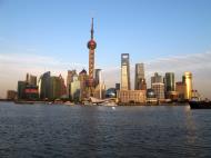 Asisbiz Oriental Pearl Tower Skyscraper viewed from the Bund promenade Lujiazui Pudong China 27