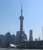 Asisbiz Oriental Pearl Tower Skyscraper viewed from the Bund promenade Lujiazui Pudong China 36