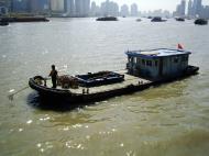 Asisbiz Huangpu River garbage collecting boat The Bund Area Shanghai China 02