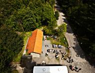 Asisbiz Bornholm lookout with a birds eye view of the car park Denmark July 2012 01