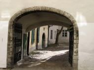 Asisbiz Street view showing the thickness of the castle walls encasing the old medieval city of Tallinn 01