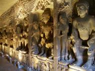 Asisbiz Marathwada Ajanta Caves Buddha carvings India Apr 2004 11