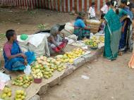 Asisbiz Madurai Alagar Kovil Temple fruit sellers India May 2004 01