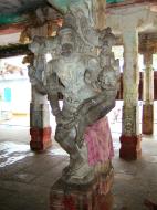 Asisbiz Madurai Alagar Kovil Temple pillars India May 2004 02