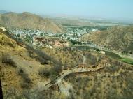 Asisbiz Rajasthan Jaipur Jaigarh Fort view of Amber Fort India Apr 2004 02