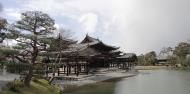 Asisbiz Byodo in Buddhist temple right side entrance Phoenix Hall Kyoto Japan 01