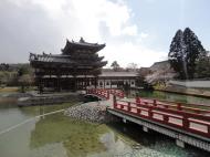 Asisbiz Byodo in temple Phoenix Hall left entrance walkway Kyoto Japan 01