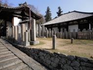 Asisbiz Nigatsu do engraved stone pillars Nara Japan sakura 01