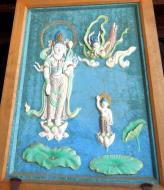 Asisbiz Nigatsu do etched wooden paintings closeup bodhisattva 01