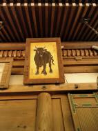 Asisbiz Nigatsu do etched wooden paintings this one is of a bull Nara 01