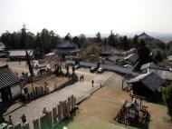 Asisbiz Nigatsu do hall balcony views looking over Nara Japan sakura 01