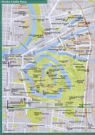 Asisbiz 0 Osaka Castle Area Railway and Subway Map Brochure Nov 2009