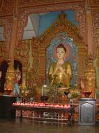 Asisbiz Dhammikarama Burmese Temple main Buddhas Mar 2001 01