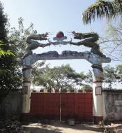 Asisbiz Bago Chinese Monastery Bago Pegu highway garden gates Jan 2010 01