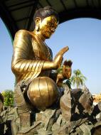 Asisbiz Yangon A Thi Tha Di Bronze Statue of Buddha Dec 2009 13