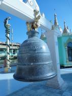 Asisbiz Yangon Botahtaung Pagoda Royal Palace Bronze Bells Jan 2010 01