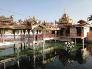 Asisbiz Yangon Botahtaung Pagoda Royal Palace main pagoda pond Jan 2010 02