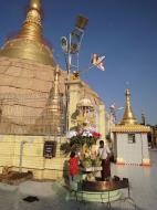 Asisbiz Yangon Botahtaung Pagoda Royal Palace main pagoda pond Jan 2010 06