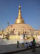 Asisbiz Yangon Botahtaung Pagoda Royal Palace main pagoda pond Jan 2010 08