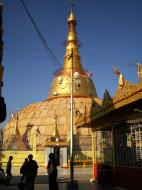 Asisbiz Yangon Botahtaung Pagoda Royal Palace main pagoda pond Jan 2010 12