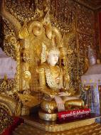 Asisbiz Thanlyin Kyauktan Ye Le Pagoda main Buddha Dec 2000 05