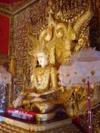 Asisbiz Thanlyin Kyauktan Ye Le Pagoda main Buddha Dec 2000 07