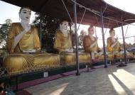 Asisbiz Meilamu Pagoda assorted Buddha statues Yangon Myanmar 06