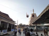 Asisbiz Meilamu Pagoda donating gold leaf Yangon Myanmar 03